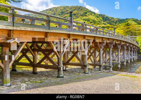 Ise, Japan at Uji Bridge of Ise Grand Shrine. Stock Photo