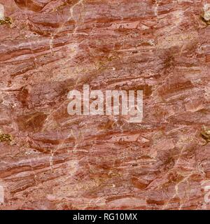 Detailed structure of luxury red marble. Seamless square background, tile ready. Stock Photo