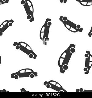 Car icon seamless pattern background. Automobile vector illustration. Auto symbol pattern. Stock Vector