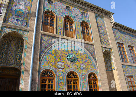 Golestan Palace, Tehran, Iran. Golestan Palace is the former royal Qajar complex in Iran's capital city, Tehran Stock Photo