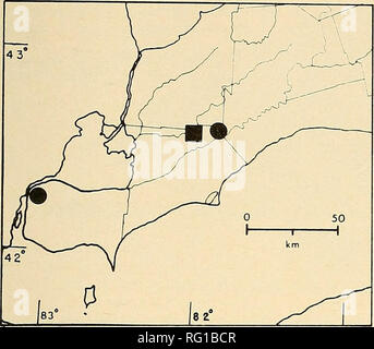 . The Canadian field-naturalist. 1977 Notes 423. Figure 1. Distribution of Paspalum ciliatifolium var. muhlenbergii (^) a.nd Paspalum ciliatifolium var. stramineum (|) in Ontario. of these taxa is appropriate. Several early works dealing with the genus Paspalum have considered P. ciliatifolium to consist of three separate species (Nash 1912; Rydberg 1932; Hitchcock and Chase 1950). Gleason (1952), however, recognizes a single species, P. ciliatifolium. composed of three varieties cor- responding to the three species of earlier authors. It is Gleason's interpretation that we are following. Voss Stock Photo