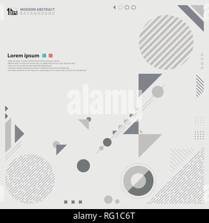 AD logo with triangle shape and circle rounded design template isolated ...