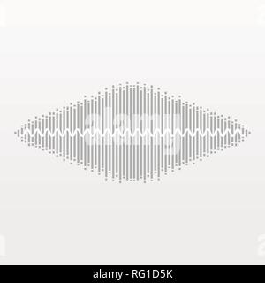 Pulse Music Player. Audio Wave Logo. Vector Equalizer Stock Vector