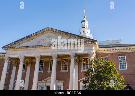 Maryland State Capital Building in Annapolis, Maryland Stock Photo