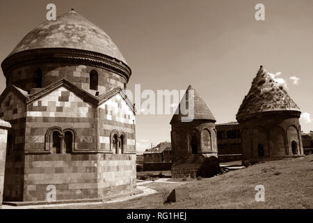 Three cupolas Erzurum, Turkey Stock Photo