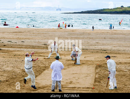 Elie Beach Cricket Festival, Elie, Fife Stock Photo