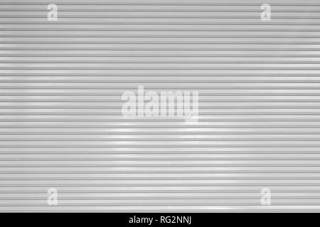 corrugated metal sheet,white Slide door ,roller shutter texture Stock Photo