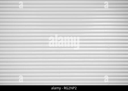 corrugated metal sheet,white Slide door ,roller shutter texture Stock Photo