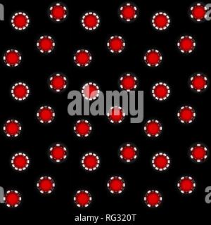 Chips for the casino. Gambling. Seamless pattern. Vector Illustration. EPS10 Stock Vector