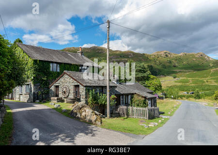 Lake District North West England UK cottage in Elterwater Stock Photo