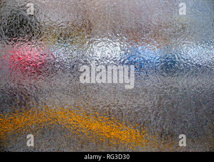 Ice pattern on window seamless background Stock Photo