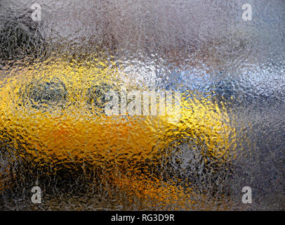 Ice pattern on window seamless background Stock Photo
