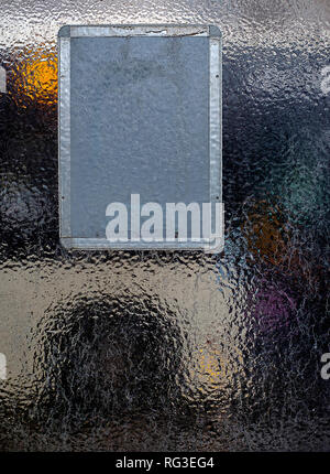 Ice pattern on window seamless background Stock Photo