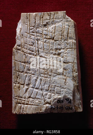 Striated plaque back: Nimrud Ivory from Room SW37 Fort Shalmaneser within the Assyrian city of Nimrud, northern Iraq, photographed in Bristol Museum. Stock Photo