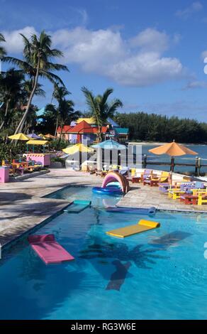 BHS, Bahamas, New Povidence, Nassau: Compass Point Hotel and resort. Independent state in the West Indies, member of Comonwealth Stock Photo