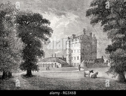 Melville Castle, 1776, Midlothian, Edinburgh, Scotland Stock Photo