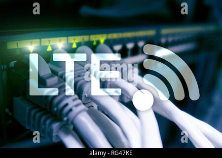 LTE, 5g wireless internet technology concept. s Stock Photo