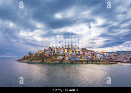 Old town of Kavala, East Macedonia and Thrace, Greece Stock Photo