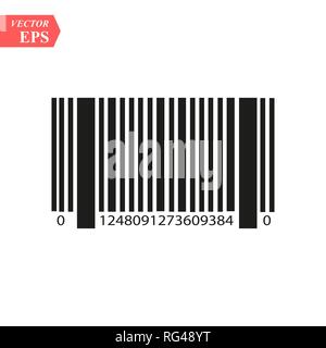 Barcode simple icon on white background eps 10 Stock Vector