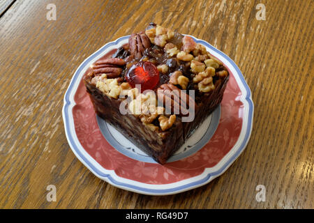 A fruitcake on the table Stock Photo