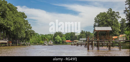 Panorama of the Tigre Delta near Buenos Aires, Argentina Stock Photo