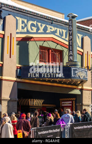 PARK CITY UTAH USA - Marquee of the Egyptian Theatre on Main Street ...