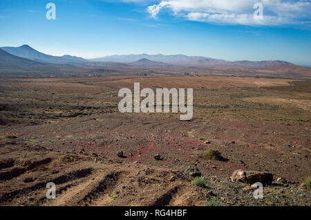 The landscape of Fuerteventura, Canary Islands Stock Photo