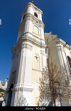 NOVI SAD, VOJVODINA, SERBIA - NOVEMBER 11, 2018: Orthodox Church of Holy Mother's Ascension in City of Novi Sad, Vojvodina, Serbia
