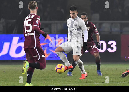 Lautaro Martínez of FC Internazionale during italian soccer Serie A season  2019/20 of FC Internazionale - Photo credit Fabrizio Carabelli /LM Stock  Photo - Alamy