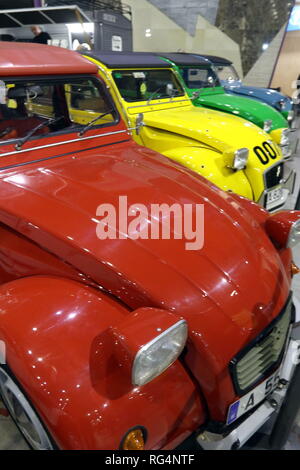January 27, 2019 - 27 january 2019 (Malaga) The Retro Auto & Moto Malaga exhibition, the Vintage Vehicle Show, was held on January 25, 26 and 27, 2019 at the Trade Fair and Congress Center of Malaga.One more year, all lovers of classic and collector vehicles from the south of the country. Special stands stand out for Alpine, Vespino and super sports motorcycles from the 80s and 90s, as well as the tributes to the Seat 1430, OSSA and Mini. Credit: Lorenzo Carnero/ZUMA Wire/Alamy Live News Stock Photo