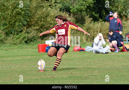 Ladies amateur rugby union Stock Photo