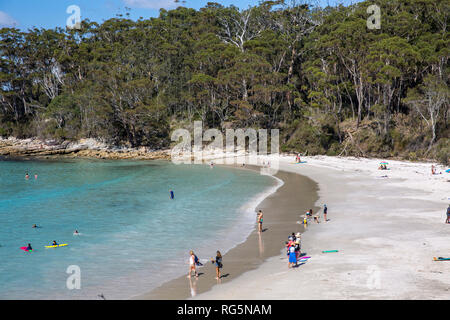 Blenheim beach in Jervis bay national park, one of the white sand beaches in Jervis Bay,Australia Stock Photo