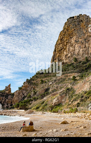 Cala Moraig, El Poble Nou de Benitatxell, Alicante province, Spain Stock Photo