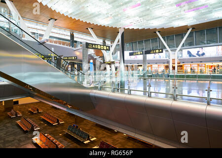 doha airport inside qatar hamad international circa june alamy capital city