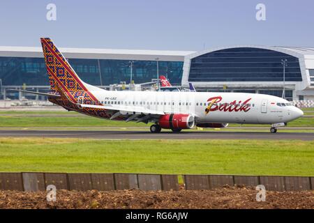  batik  air aircraft boeing 737 800 pk ldf sat on the apron 