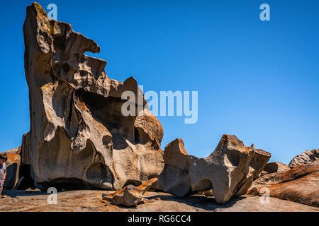 Remarkable rocks close-up view on Kangaroo island in SA Australia Stock Photo