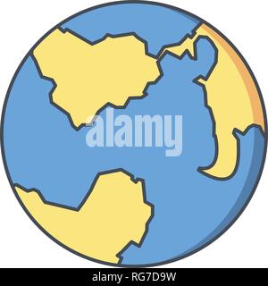 Earth Vector Icon Sign Icon Vector Illustration For Personal And Commercial Use... Clean Look Trendy Icon... Stock Vector