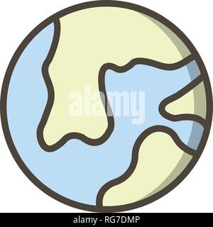 Earth Vector Icon Sign Icon Vector Illustration For Personal And Commercial Use... Clean Look Trendy Icon... Stock Vector