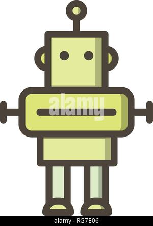 Robot Vector Icon Sign Icon Vector Illustration For Personal And Commercial Use... Clean Look Trendy Icon... Stock Vector