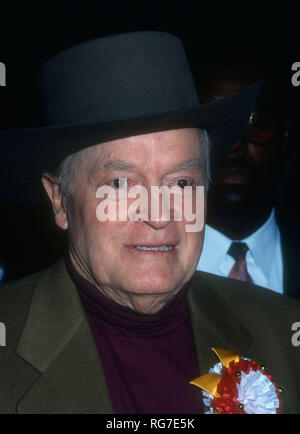 HOLLYWOOD, CA - NOVEMBER 28: Comedian/Actor Bob Hope attends the 62nd Annual Hollywood Christmas Parade on November 28, 1993 at KTLA Studios in Hollywood, California. Photo by Barry King/Alamy Stock Photo Stock Photo