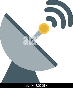 Satellite Dish Vector Icon Sign Icon Vector Illustration For Personal And Commercial Use... Clean Look Trendy Icon... Stock Vector