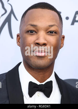 Los Angeles, United States. 27th Jan, 2019. LOS ANGELES, CA, USA - JANUARY 27: Actor Corey Hawkins arrives at the 25th Annual Screen Actors Guild Awards held at The Shrine Auditorium on January 27, 2019 in Los Angeles, California, United States. (Photo by Xavier Collin/Image Press Agency) Credit: Image Press Agency/Alamy Live News Stock Photo