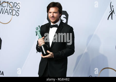 Los Angeles, California, USA. 27th Janaury 2019. Actor Jason Bateman poses in the press room at the 25th Annual Screen Actors Guild Awards held at The Shrine Auditorium on January 27, 2019 in Los Angeles, California, United States. (Photo by Xavier Collin/Image Press Agency) Credit: Image Press Agency/Alamy Live News Stock Photo