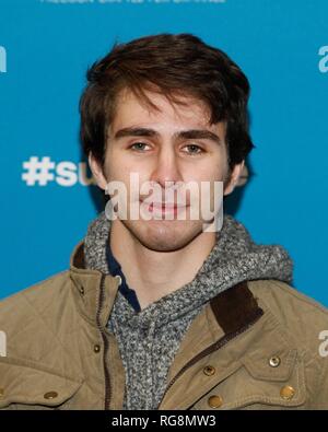 Cameron August at the premiere of 