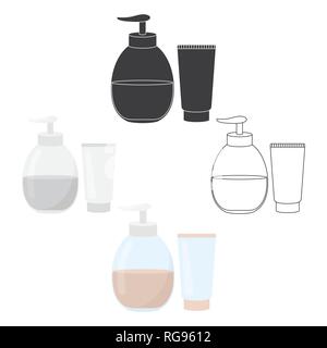 Tube with gel icon cartoon. Single tattoo icon from the big studio . Stock Vector