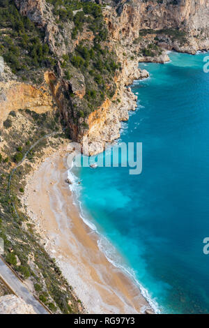 Cala Moraig, El Poble Nou de Benitatxell, Alicante province, Spain Stock Photo