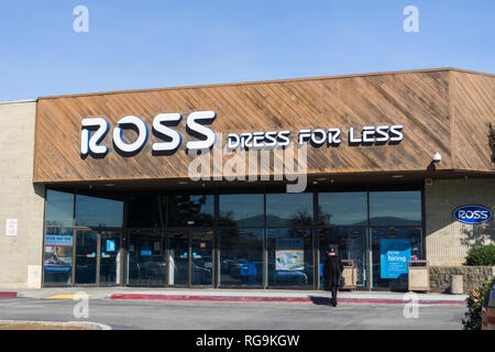 January 31, 2018 Sunnyvale / CA / USA - The exterior of one of the Ross Dress for Less stores located in San Francisco bay area Stock Photo