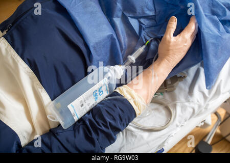 Healthcare patient simulator for modern practical training of health professionals in hospitals. Stock Photo