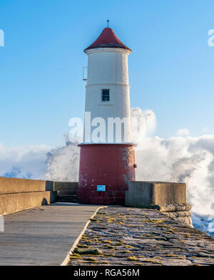 Berwick-upon-Tweed Harbour Light Tower Stock Photo