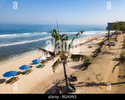 Indonesia, Bali, Aerial view of Balangan beach Stock Photo